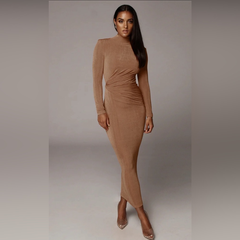 JLUXLABEL Kara Mock Neck Dress